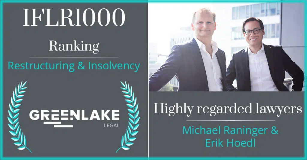 Greenlake Legal - IFLR1000 Ranking Restructuring & Insolvency